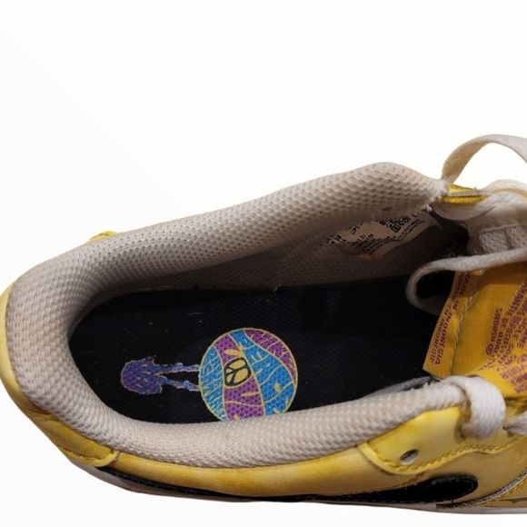 Nike Air force 1 RARE Low Yellow Graphic  Sneakers - Picture 6 of 9